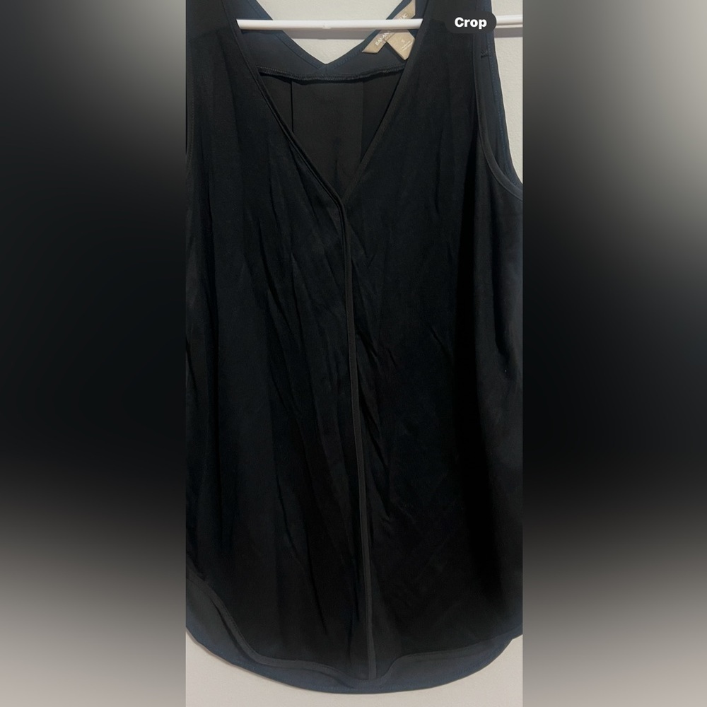 Banana Republic sleeveless mixed medium tank shirt top women’s size S black - Picture 6 of 6
